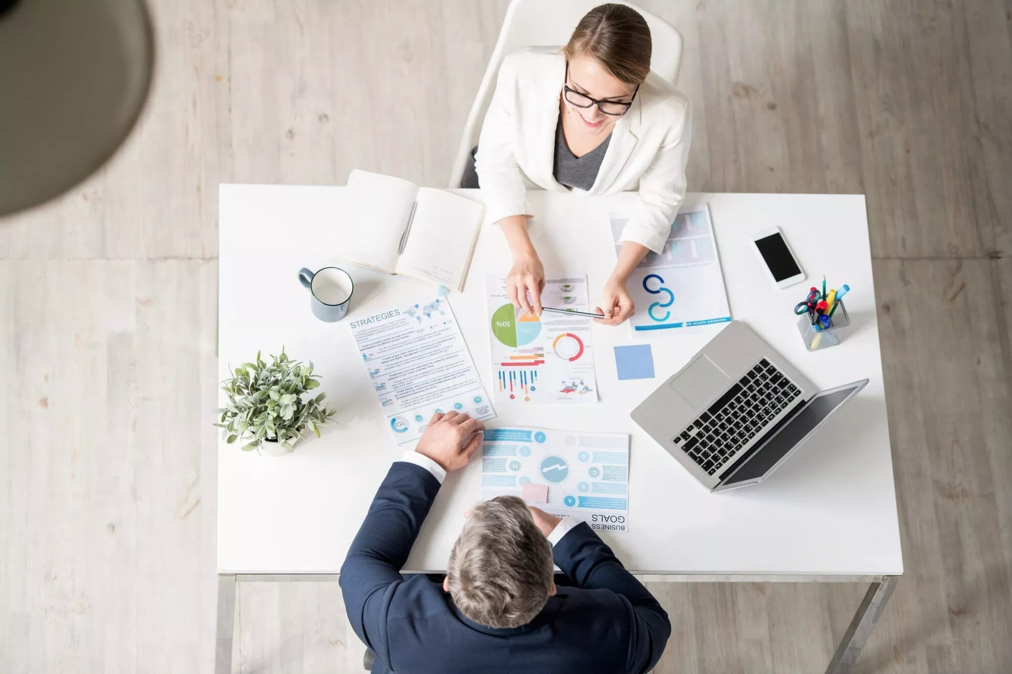 Business analytics and reporting dashboard in ERP software