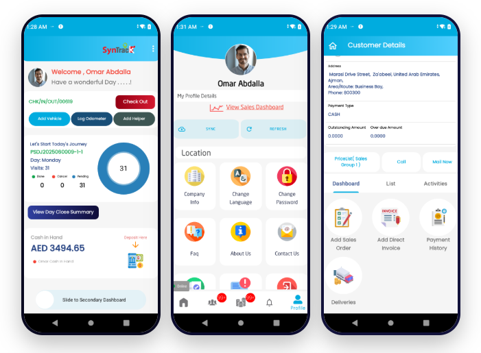 Van sales software Dubai